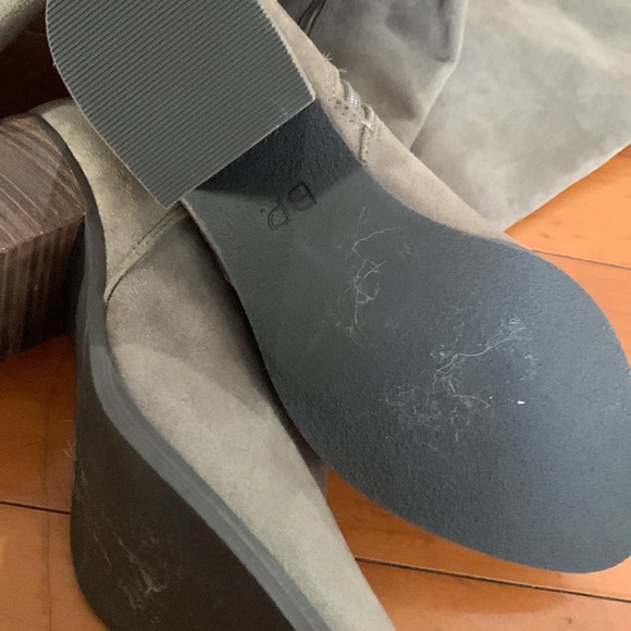 Bp luke - fab knee high boots size 7 beige - Picture 5 of 10